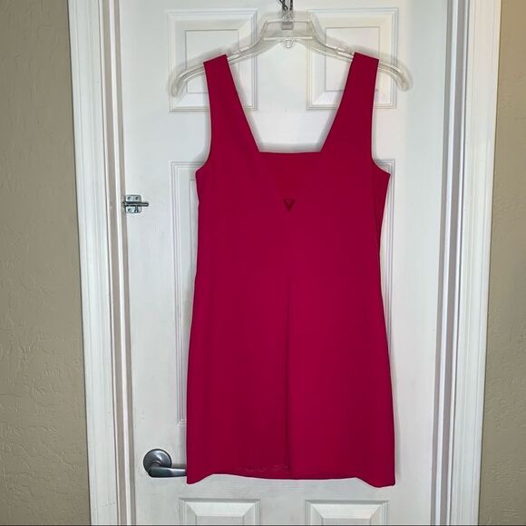 Trina Turk Fuchsia Dress Size 10 Keyhole Cutout - Picture 7 of 10